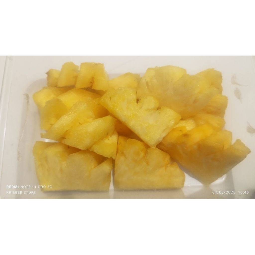 

Nanas madu kupas potong tanpa bonggol 500gr 1/2 kg KRIEGER