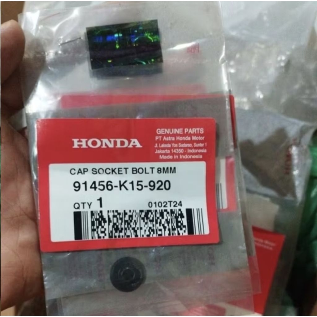 Tutup Baut L Stang Stir Raiser CB150R Beat StreetOriginal Ahm 91456-K15-920