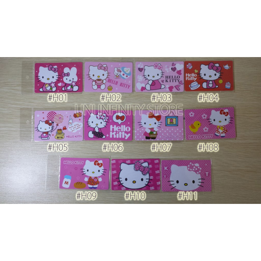 

STCD0001 Card Decal/Card Sticker/Stiker Kartu Hello Kitty & One Piece