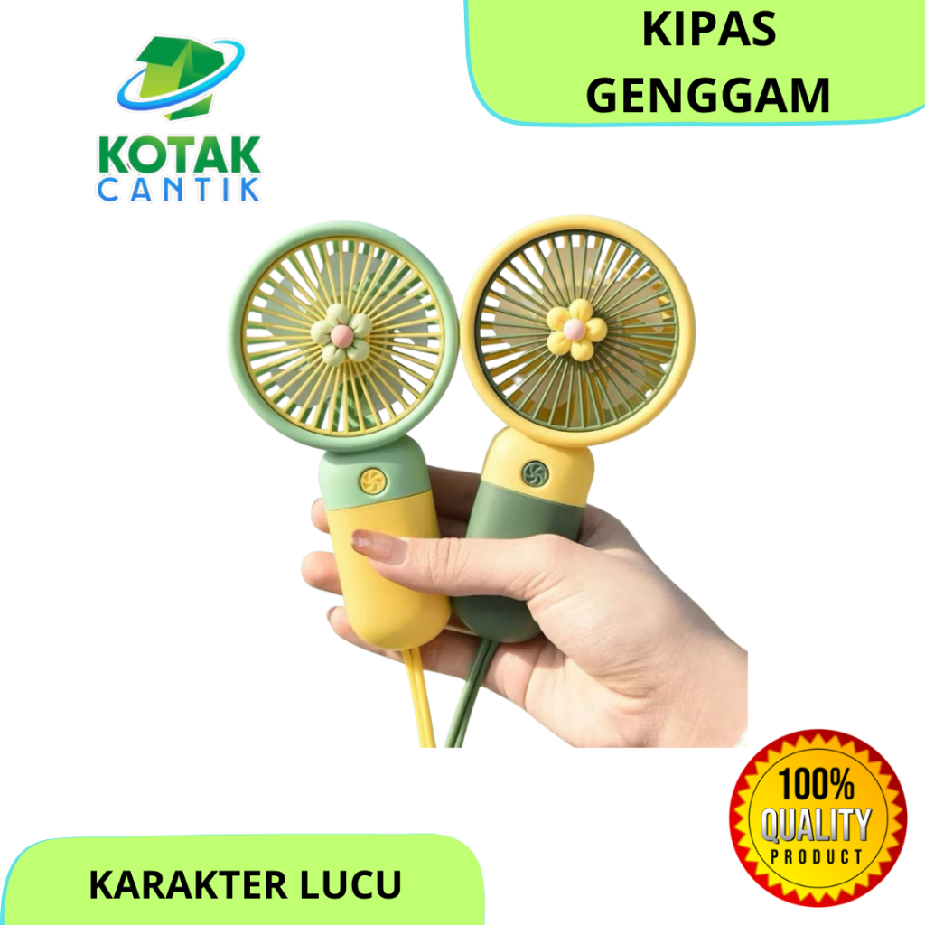 KIPAS GENGGAM MINI KARAKTER LUCU KIPAS GAGANG KIPAS ANGIN TANGAN MINI