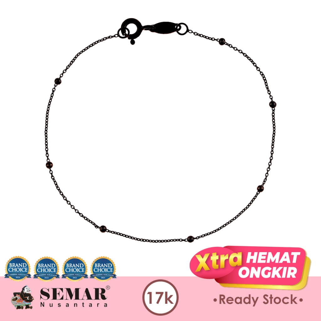 Gelang Emas Mini Jedar Bracelet Black Gold 17K Semar Nusantara