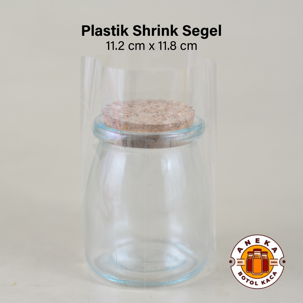 Plastik Shrink Seal Segel Ukuran 11.2 cm x 11.8 cm – Untuk Wish Jar 200 ml Plastik Seal Pembungkus T