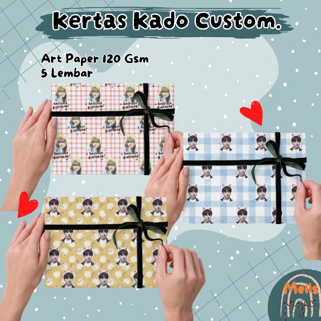 

KERTAS KADO CUSTOM I BUNGKUS KADO