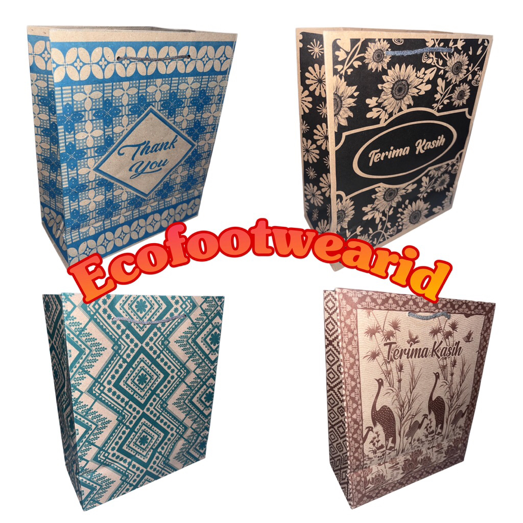

Paper bag batik motif 25 cm x 20 cm x 10 cm tas souvenir paperbag goodie bag kecil ecofootwear.id paper bag