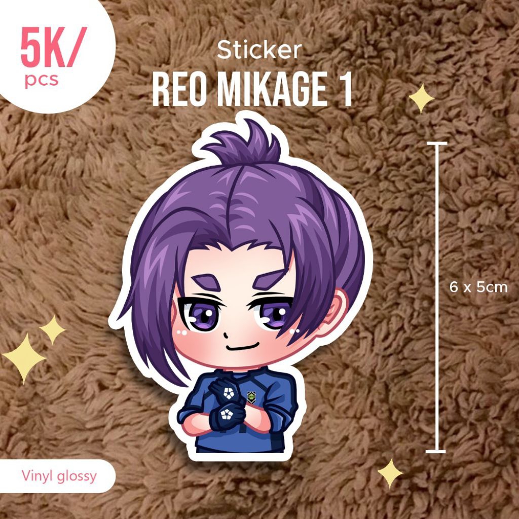 

Stiker reo mikage anime blue lock anti air