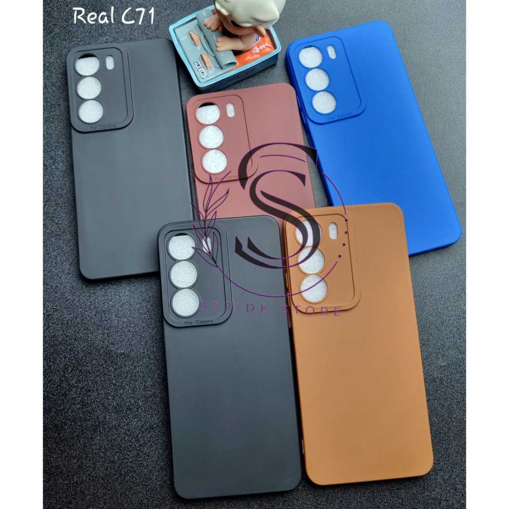 case realme c71 macaron case pro lanyard case liquid