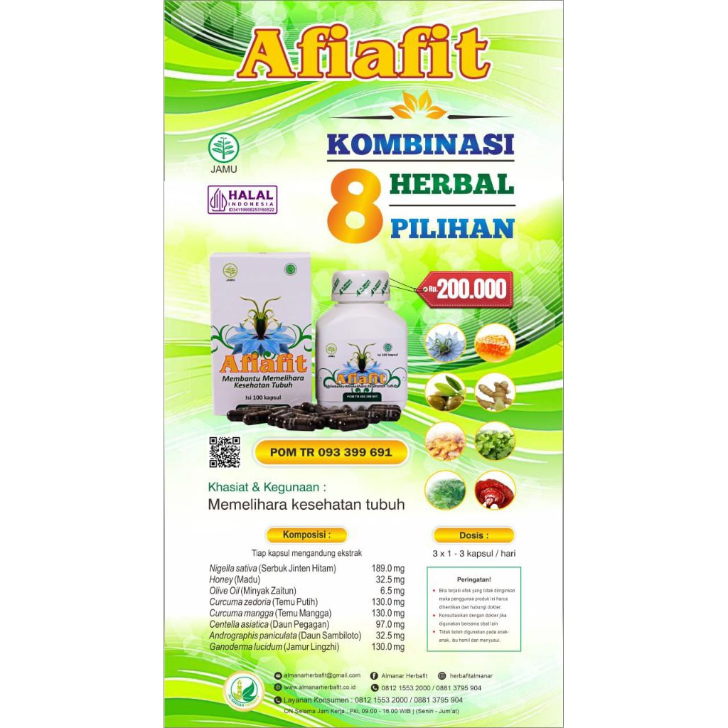 AFIAFIT jamu herbal VPRO dll dijamin original