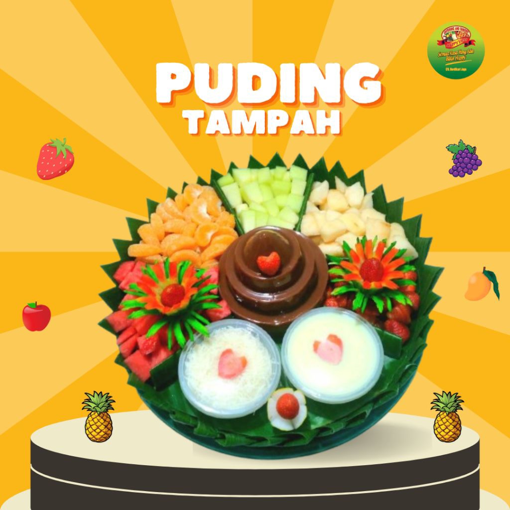 

Tumpeng Puding/ Tumpeng Puding Spesial/ Tumpeng Puding Buah/ Buah Segar/ Puding Buah/ Tumpeng 15 Porsi