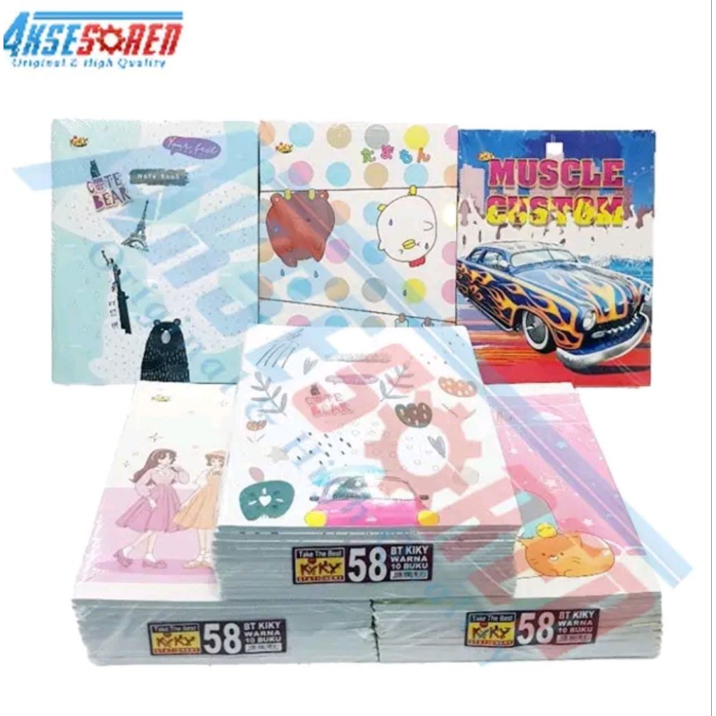 

buku tulis Kiky 58L/10