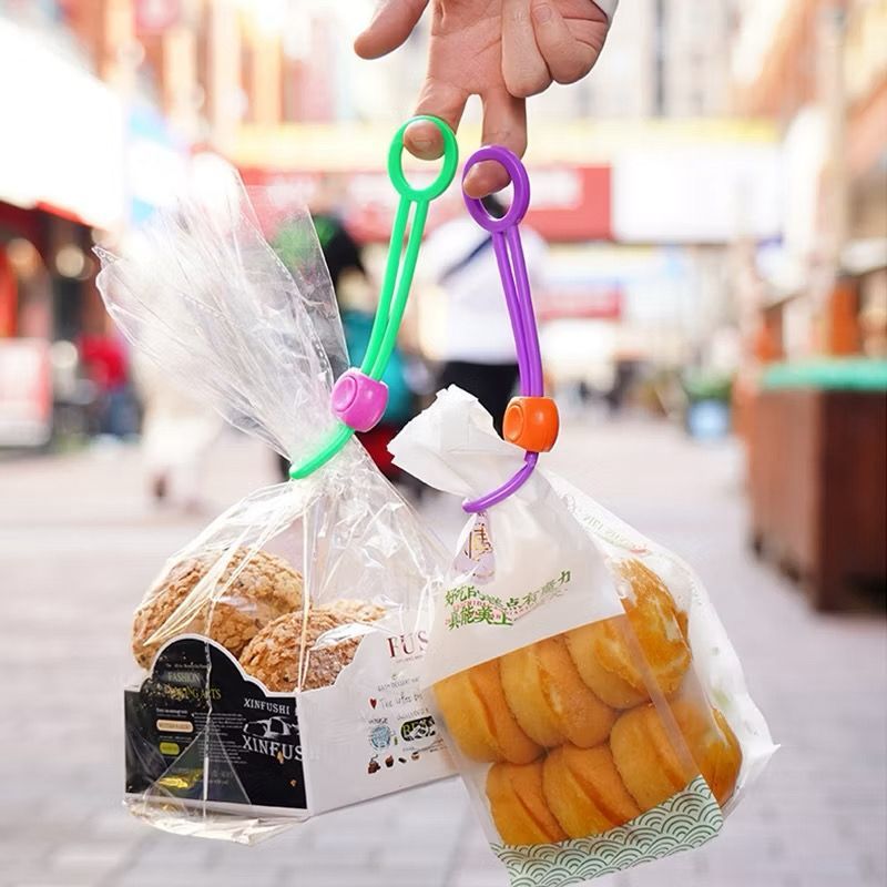 Klip Tali Penyegel Makanan Tali Pengikat Sealer Kantong Plastik Makanan Warna Warni Termurah