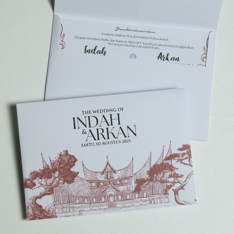 Undangan Pernikahan Hardcover Adat Minang / Batak / Jawa / Sunda