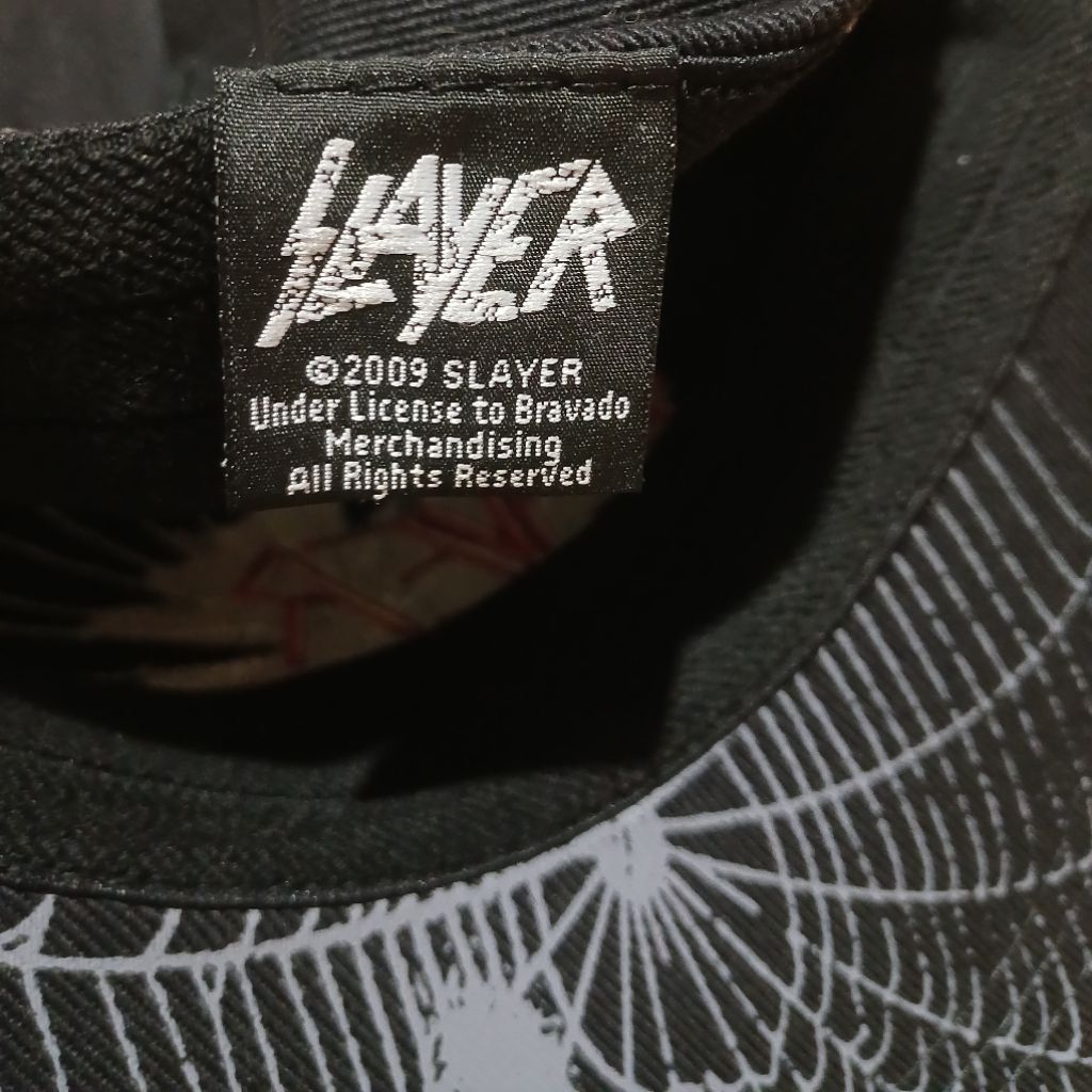 Topi Snapback SLAYER Spider Cap import original