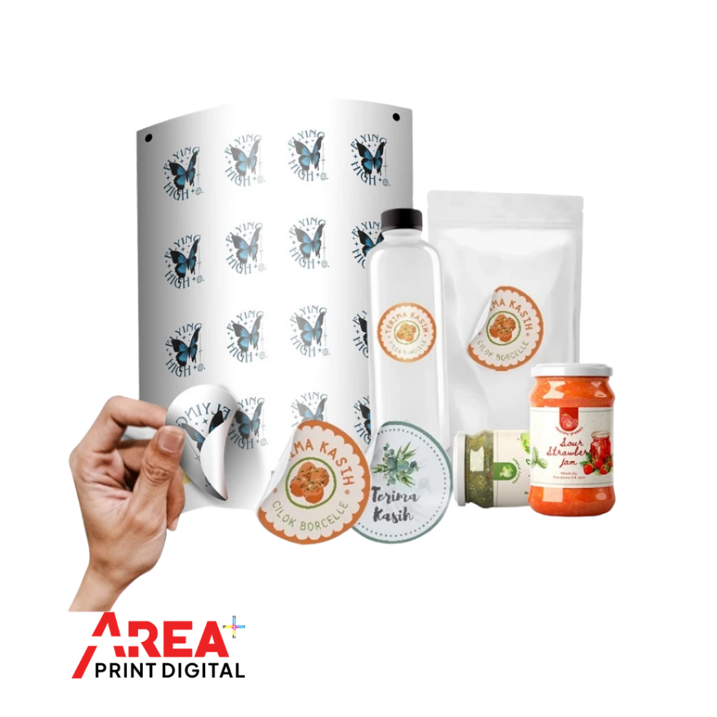 

Stiker Transparan Custom Anti air Cetak A3+ Print and Cut