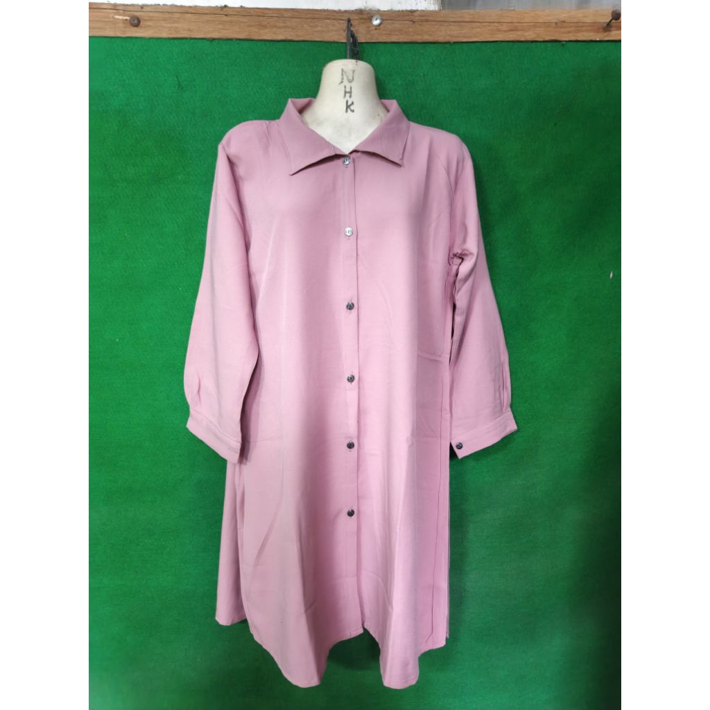 Kemeja Tunik Wanita Wolfis Tunic Muslimah