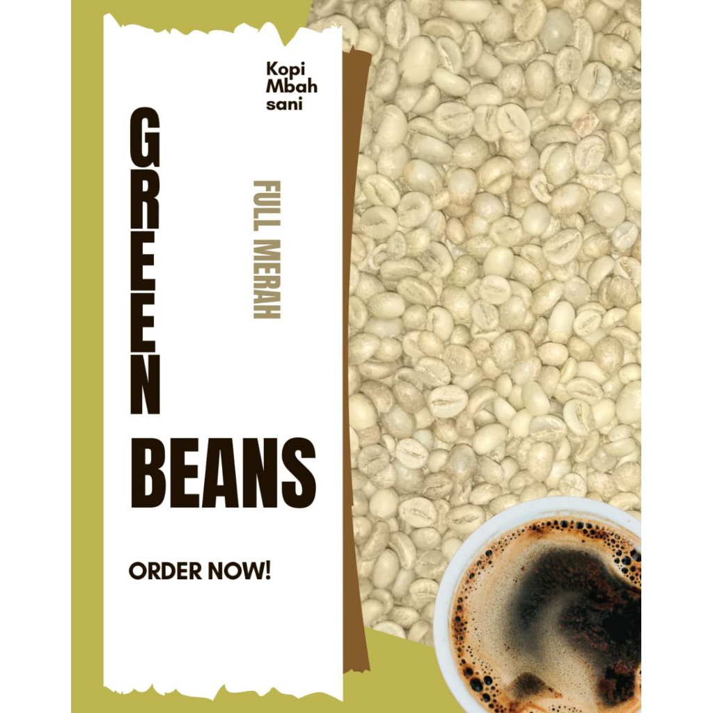 

Green Beans Kopi Robusta Temanggung Full Merah Natural proses