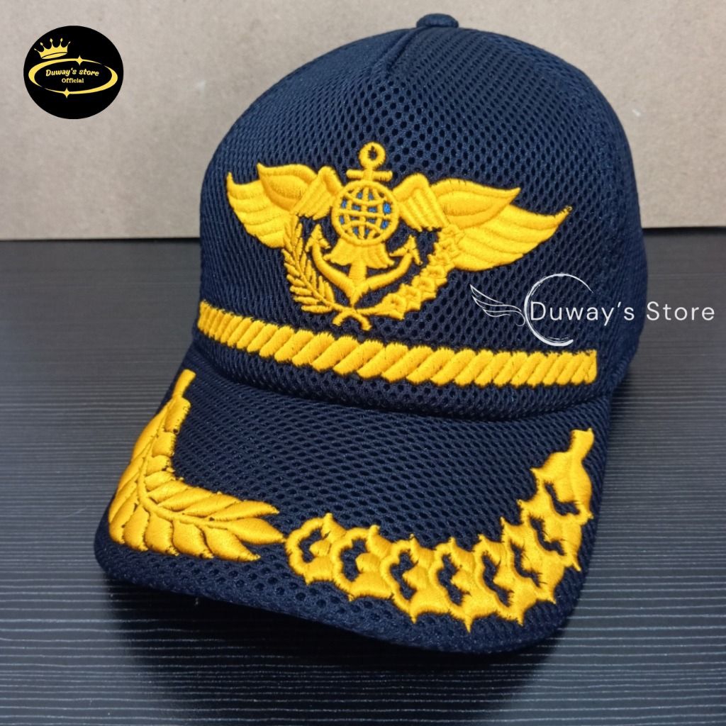 TOPI JARING DISHUB GOL 3D - 4B PADI KAPAS FREE BORDIR NAMA - TOPI JARING DISHUB PADI KAPAS - TOPI LA