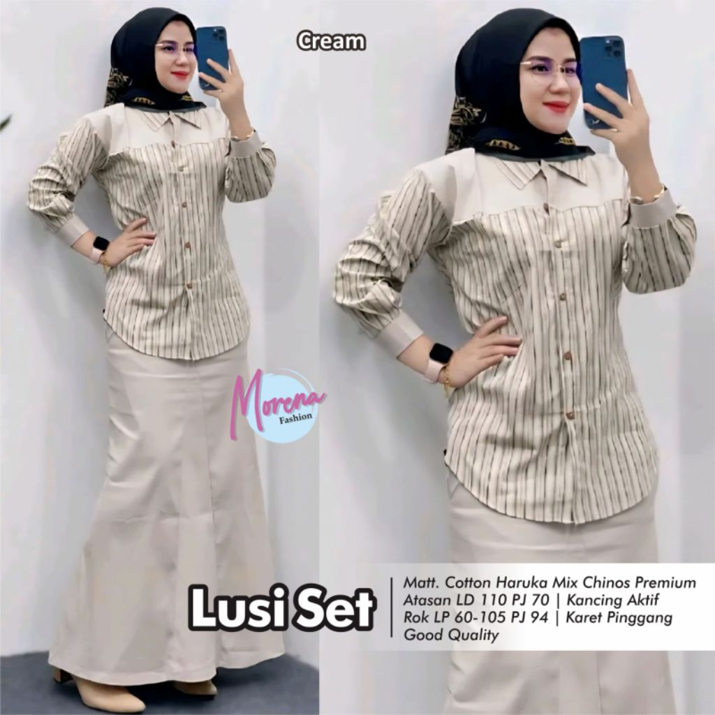 LUSI SET / RENA /SETELAN BEST SELLER ORI BY MORENA