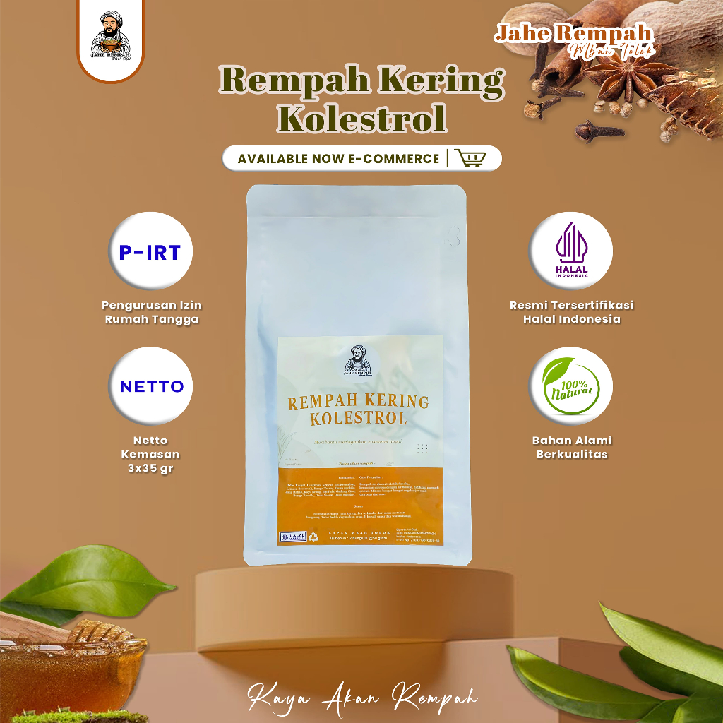 

RACIKAN REMPAH KERING UNTUK MENURUNKAN DAN MENGATASI KOLESTEROL 100% HERBAL RESEP DARI LELUHUR JAWA