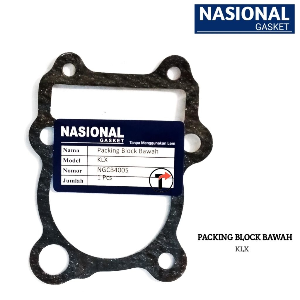 Packing Buring Blok bawah KLX merk Nasional NGCB4005