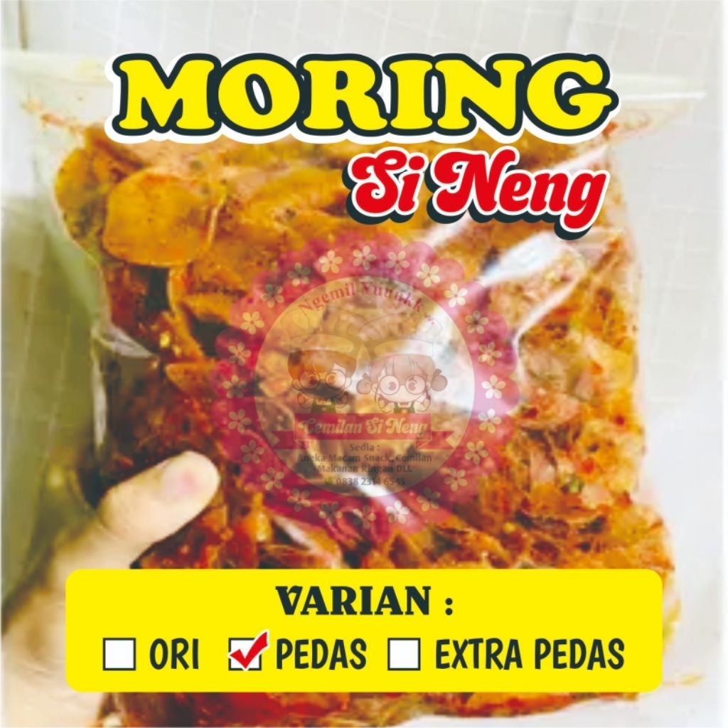 

MORING 250 Gr Khas Tasikmalaya Keripik Pedas Daun Jeruk Cemilan gurih Makanan Pedas
