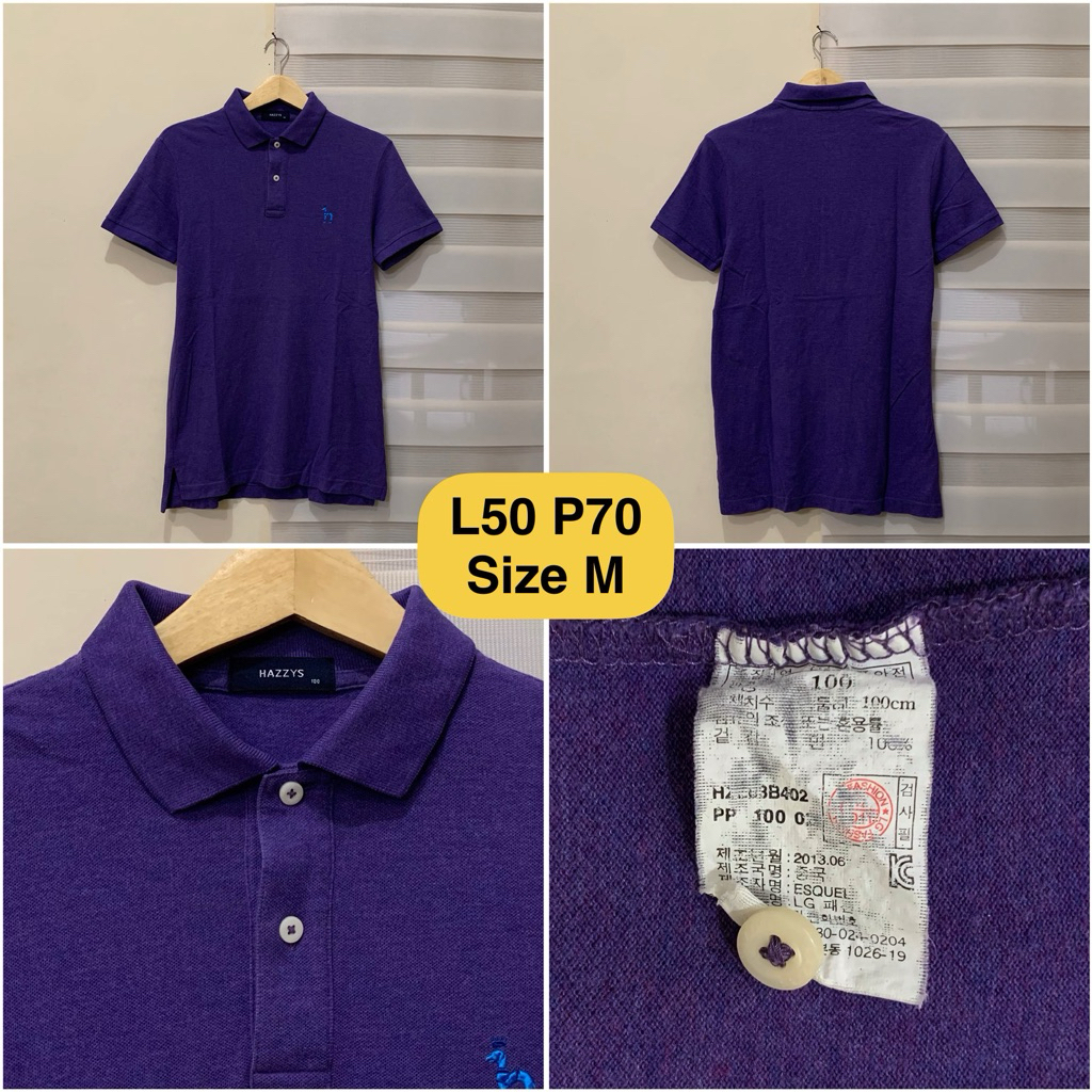 Poloshirt Hazzys Ungu Original