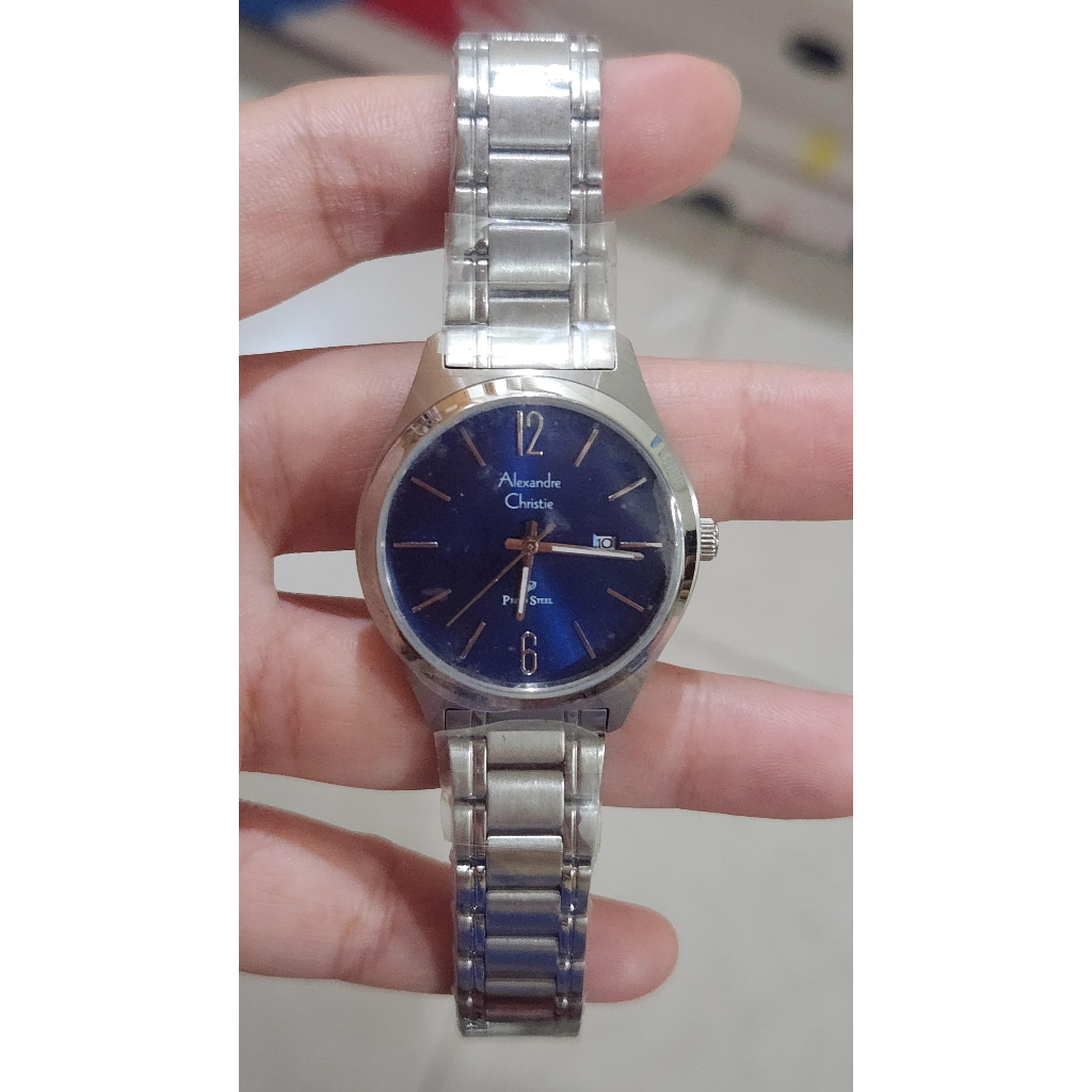 Jam Tangan Alexandre Christie AC1009 AC 1009 Original & Garansi - Silver Blue