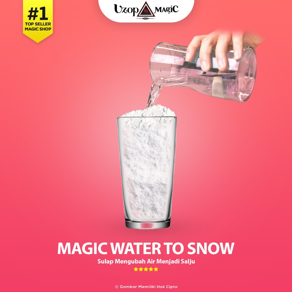 Magic Snow - Sulap Merubah Air Menjadi Salju - Uzop Magic Shop