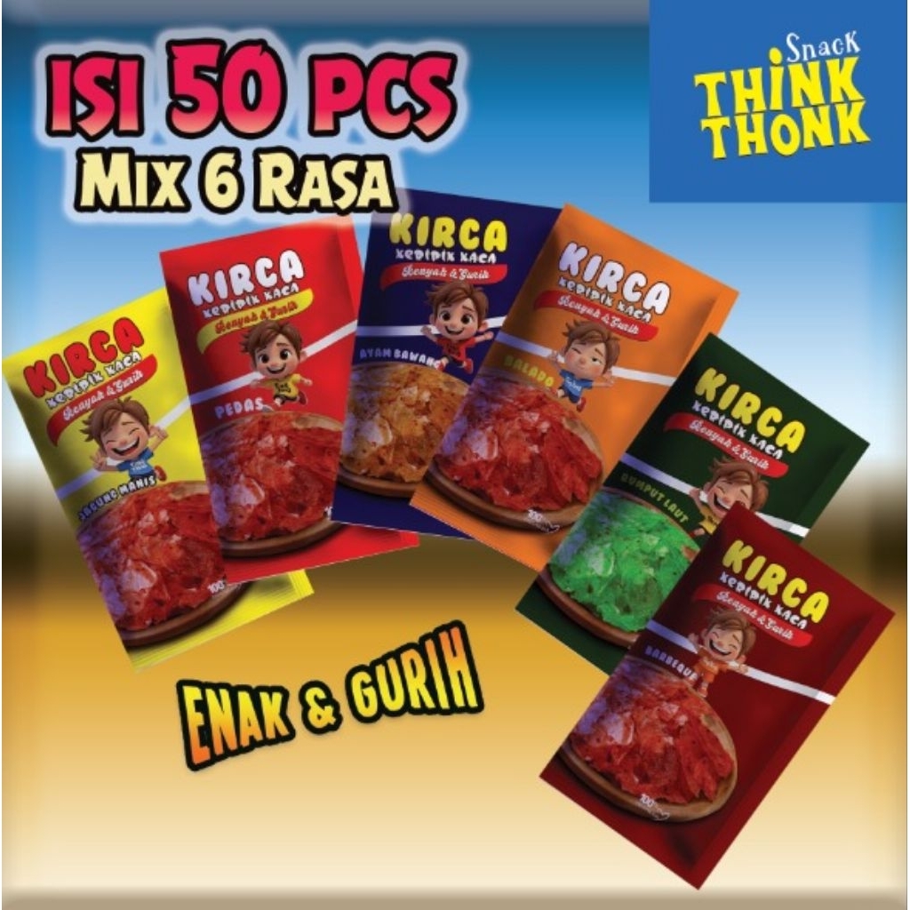 

KRIPIK KACA KARAKTER ISI 50 MIX VARIAN RANDOM ECER 1000 TERMURAH