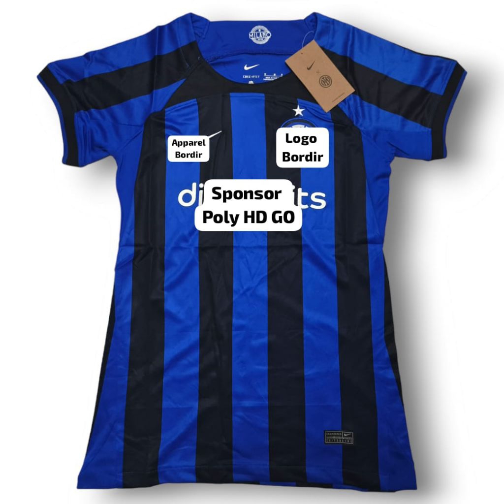 Jersey baju bola wanita obral klub INT3R HOME 22/23