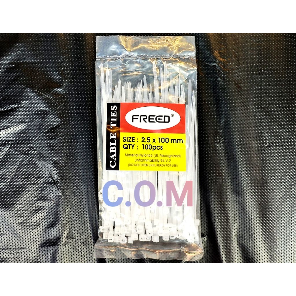 

10pack (1.000pcs) Kabel Ties 2.5X100mm putih Nylon