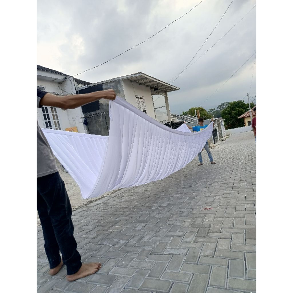 Galengan Tenda Pesta Polos / Gelombang Tenda Pesta - Gelembung Tenda Pesta - Plafon Gelembung Tenda