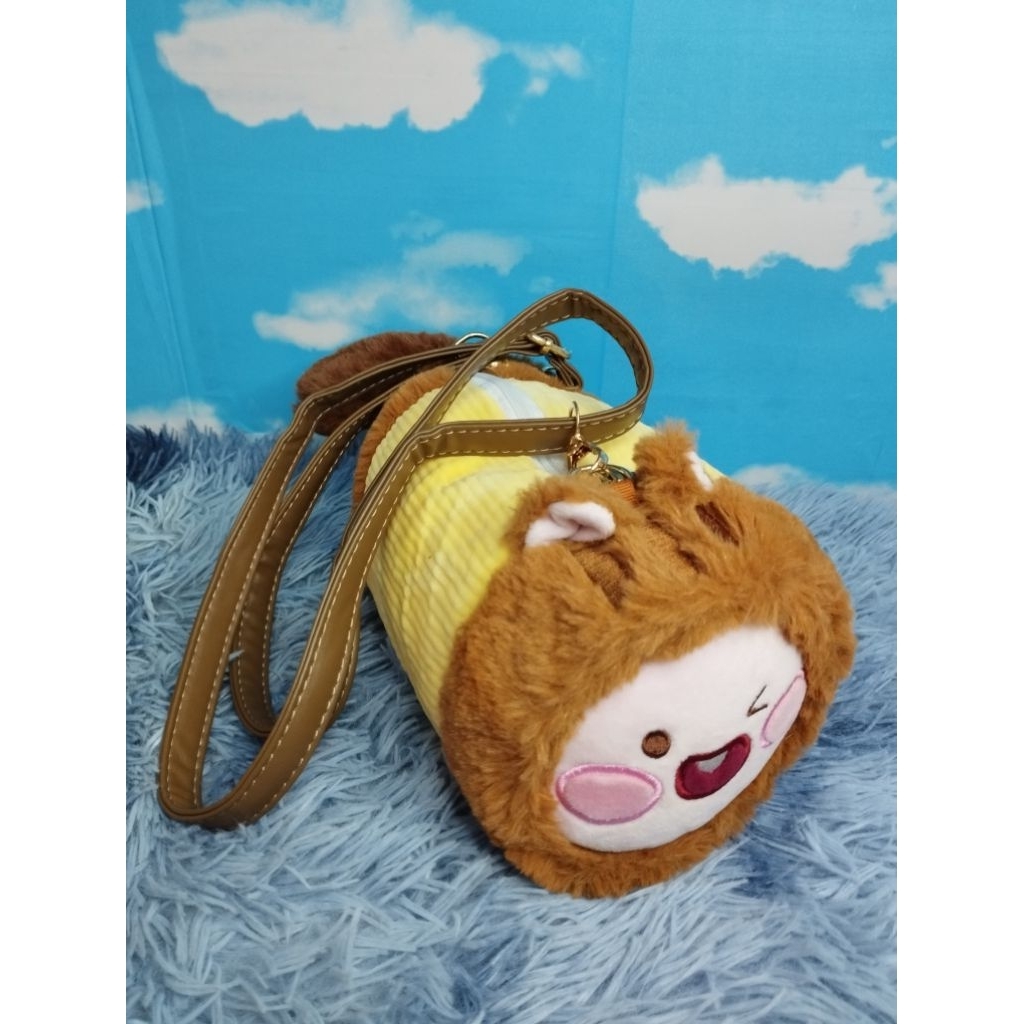 LITTLE FRIENDS KAKAO FRIENDS APEACH SLING BAG Tas Selempang Apeach Original Little Friends Kakao Fri
