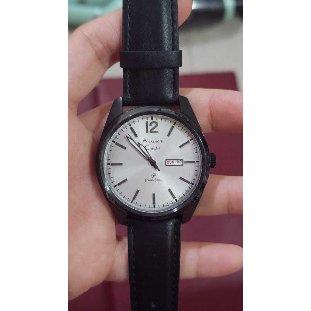 Jam Tangan Pria Alexandre Christie AC1012 AC 1012 Original & Garansi Resmi - Black