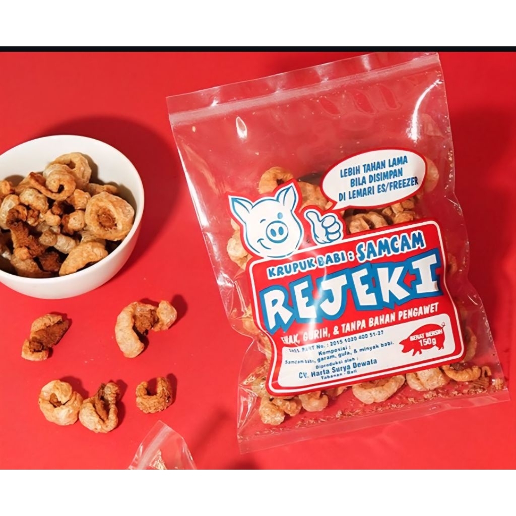 

Krupuk Rejeki Samcan Babi 150 gr