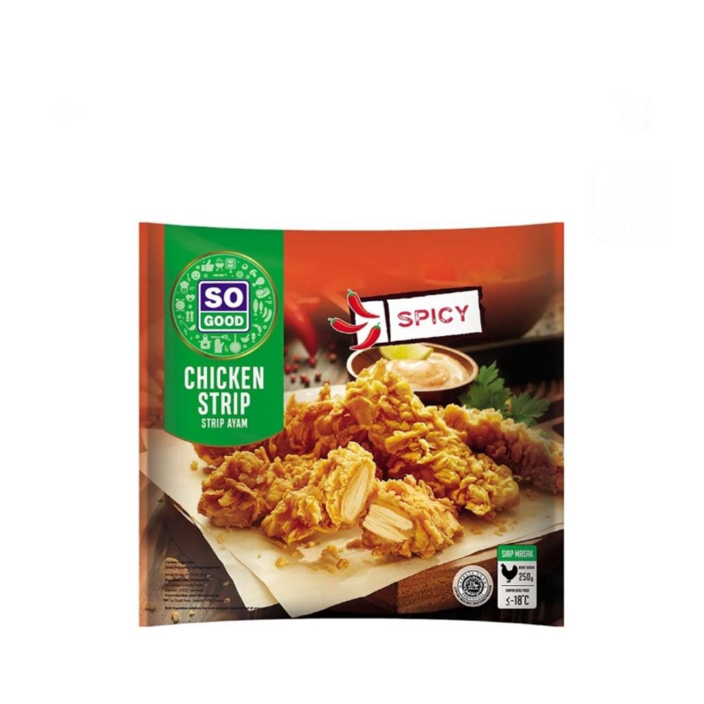 

so good spicy chicken strip 250 gram