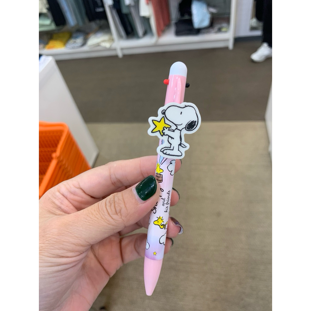 

bolpen isi 3 warna snoopy original jepang