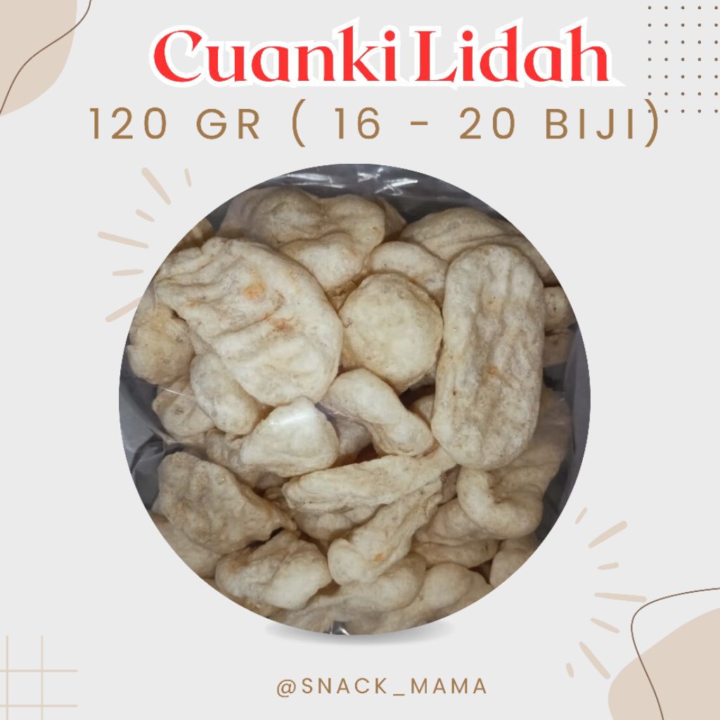 

Cuanki Lidah 120gr Topping Seblak / Baso aci