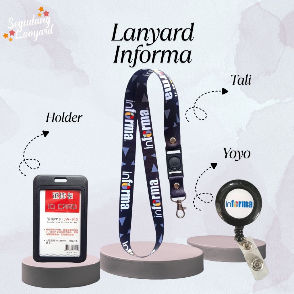 

READY!TALI GANTUNGAN ID CARD KARTU NAMA INFORMA/LANYARD INFORMA TALI PREMIUM!!!