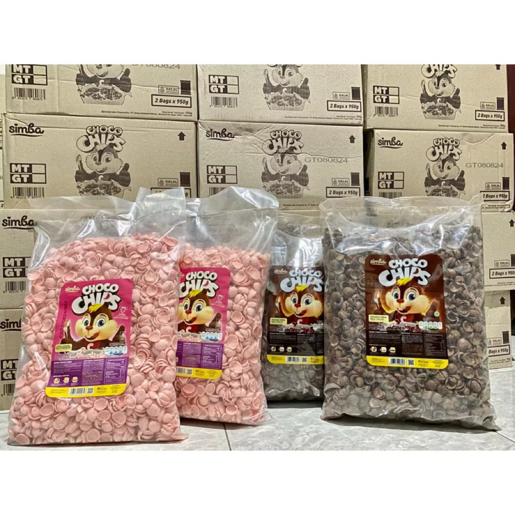 

SIMBA Choco Chips 1ball Kemasan 950gr