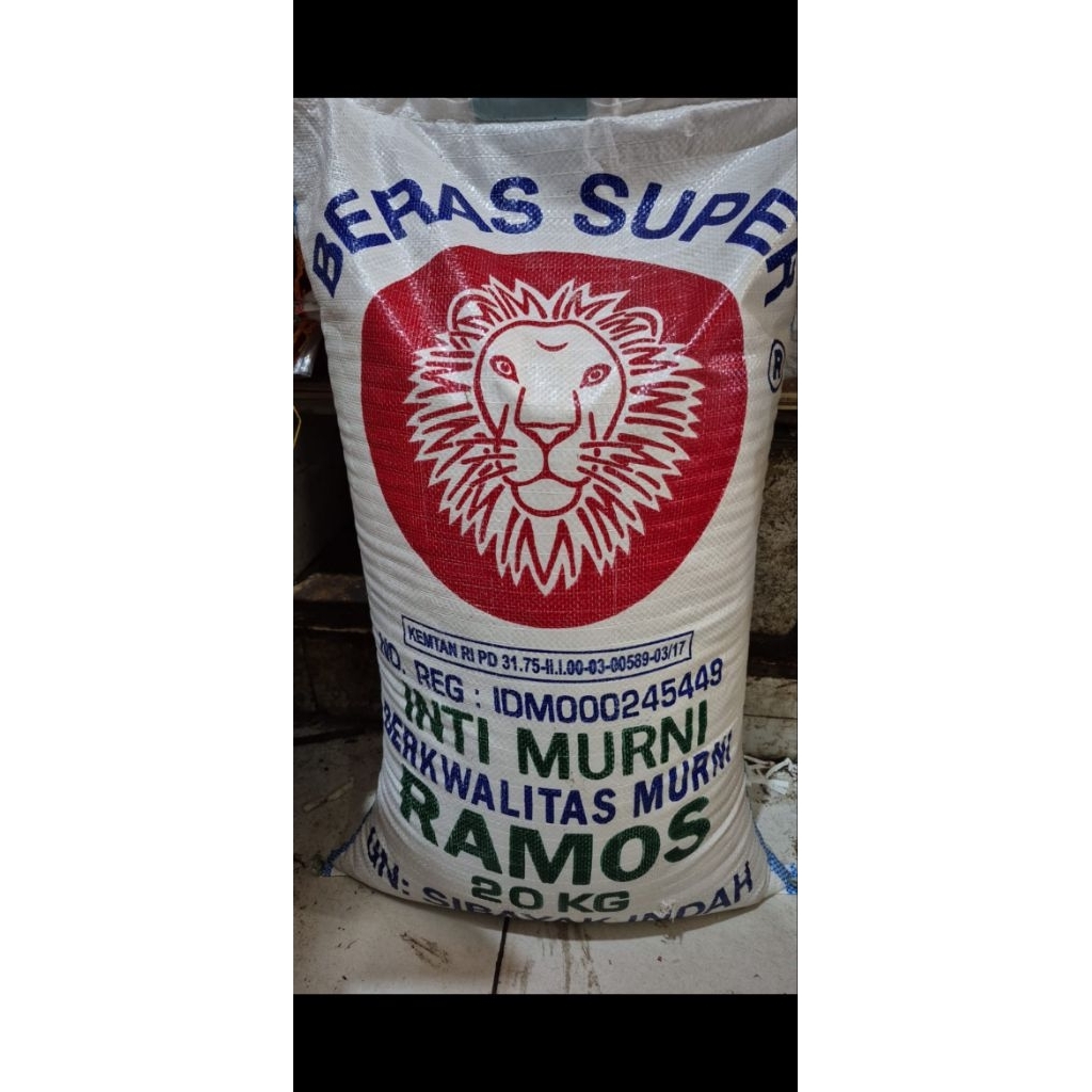 

beras ramos cap Singa Merah 20kg
