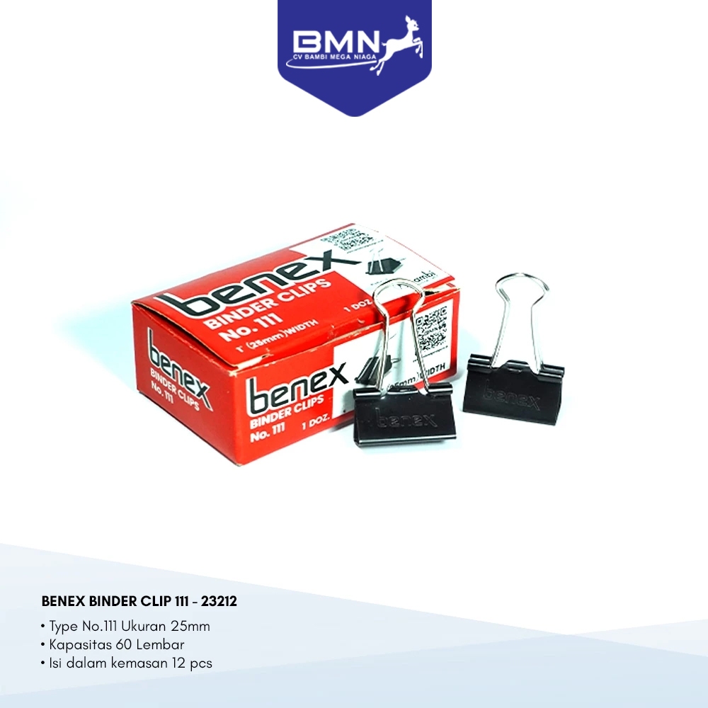 

BENEX Binder Clip 25mm Original tahan lama