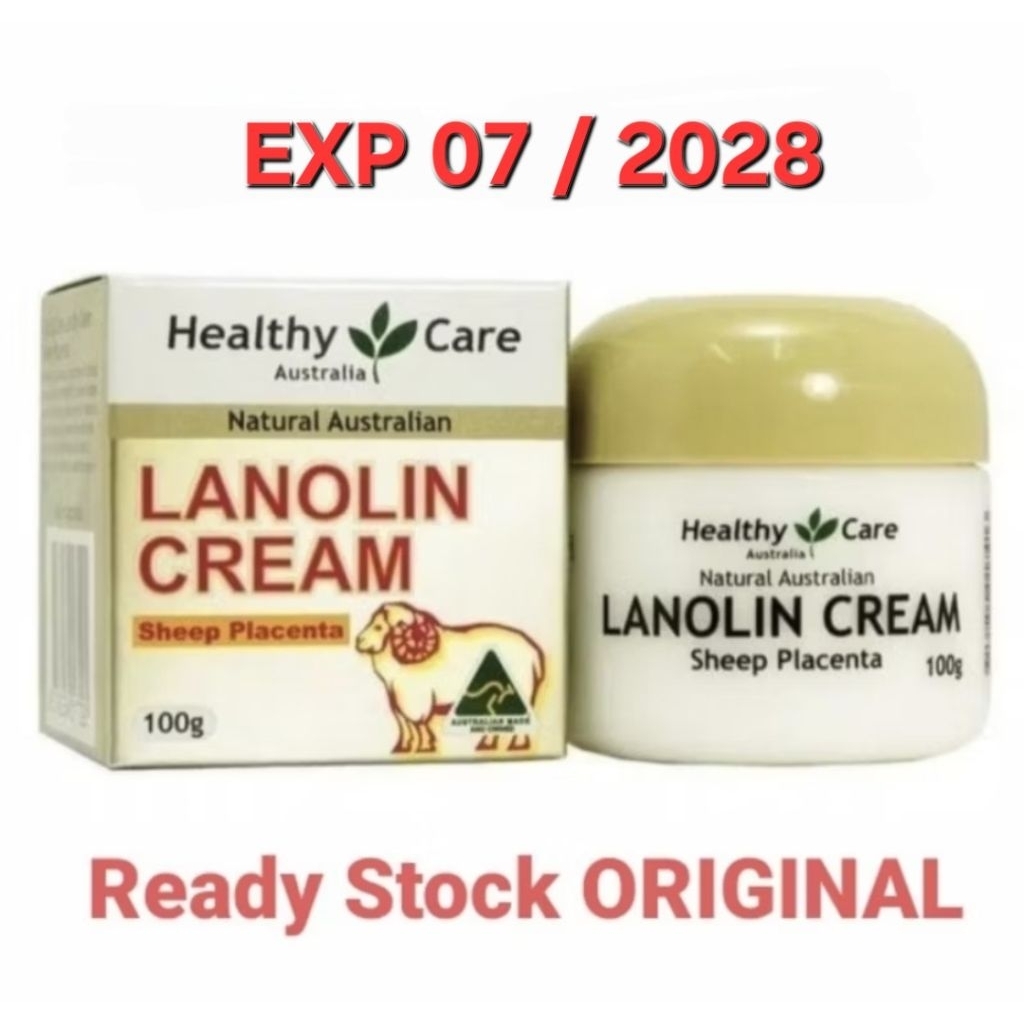 Healthy Care Lanolin Cream with Sheep Placenta 100g Australia Krim