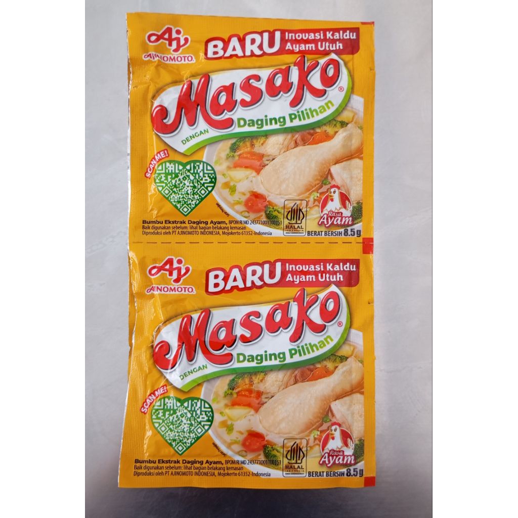 

Masako rasa ayam renteng isi 12 sachet