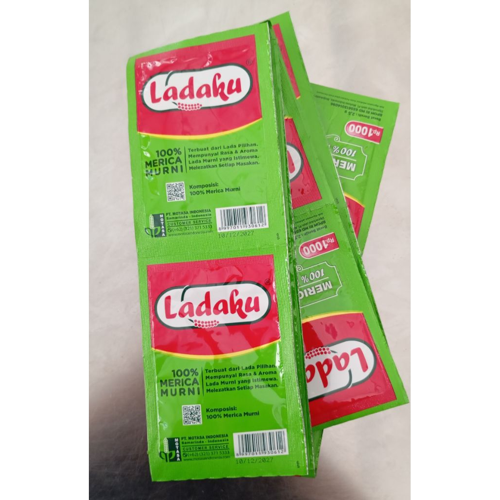 

Ladaku merica renteng isi 12 sachet