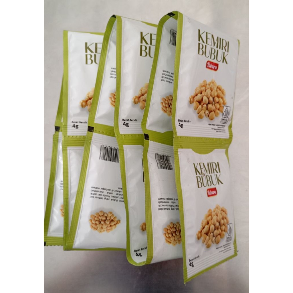 

Kemiri bubuk tabura renteng isi 12 sachet
