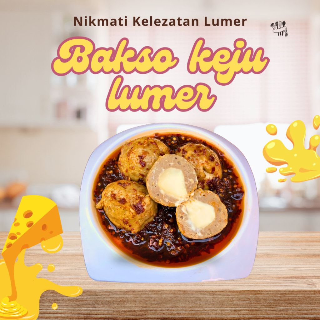 

bakso keju muncrat ,bakso keju lumer , bakso keju leleh