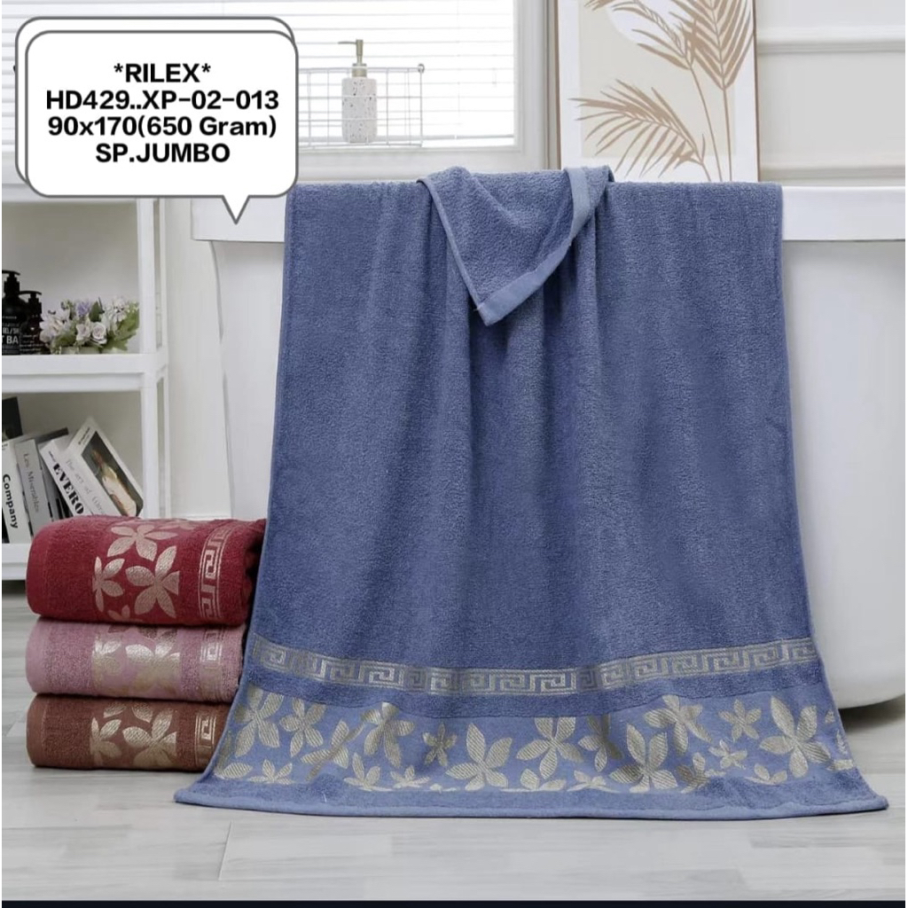 Handuk Mandi/Handuk Rilex 90x170/Handuk katun tebal/Handuk Jumbo