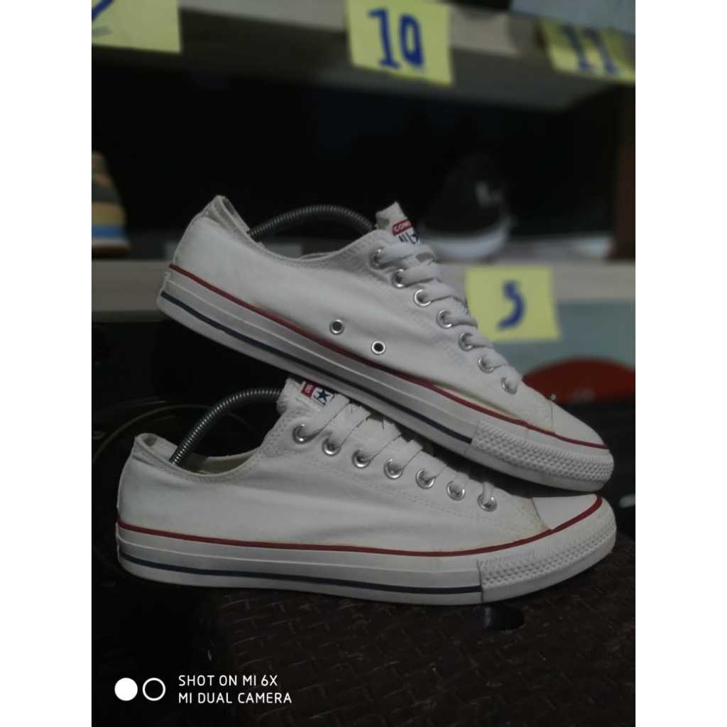 Converse All Star Low White Size 44 Second Original