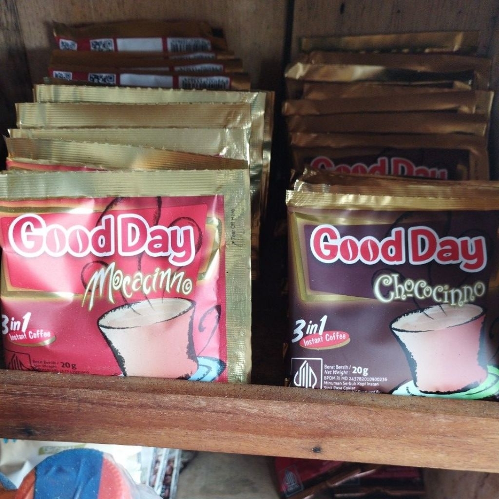 

kopi Good day Aneka Rasa Kirim mix sesuai Stock yang ada(1 renteng)