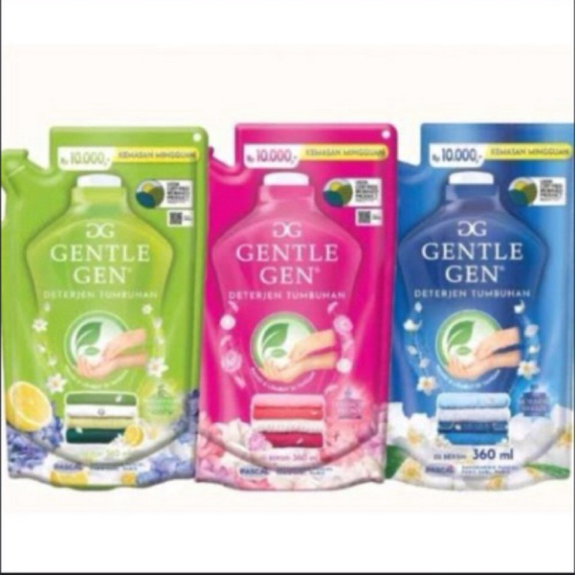 Gentlegen Cair Refil 360ml / Sabun Cuci Baju Cair Refil